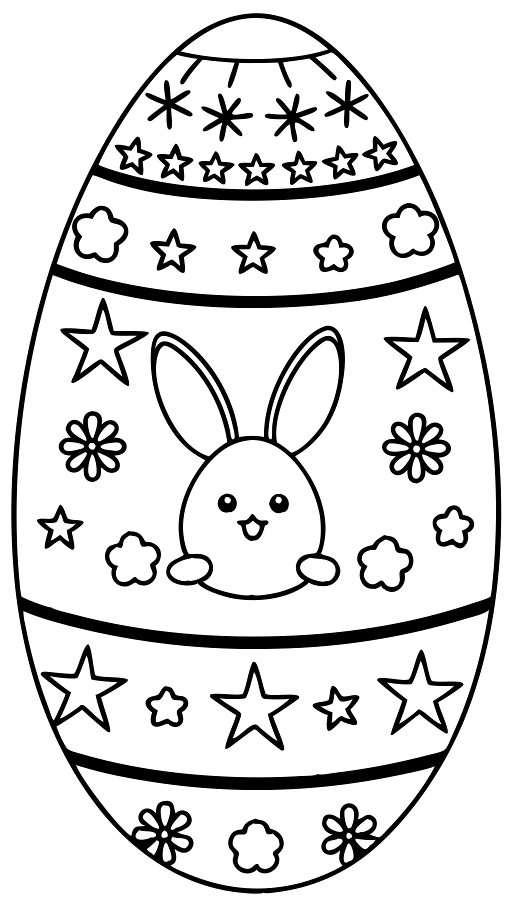 easter egg coloring pages free printable